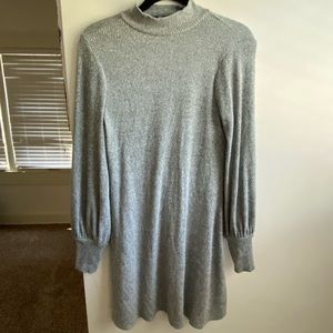 mock neck express dress